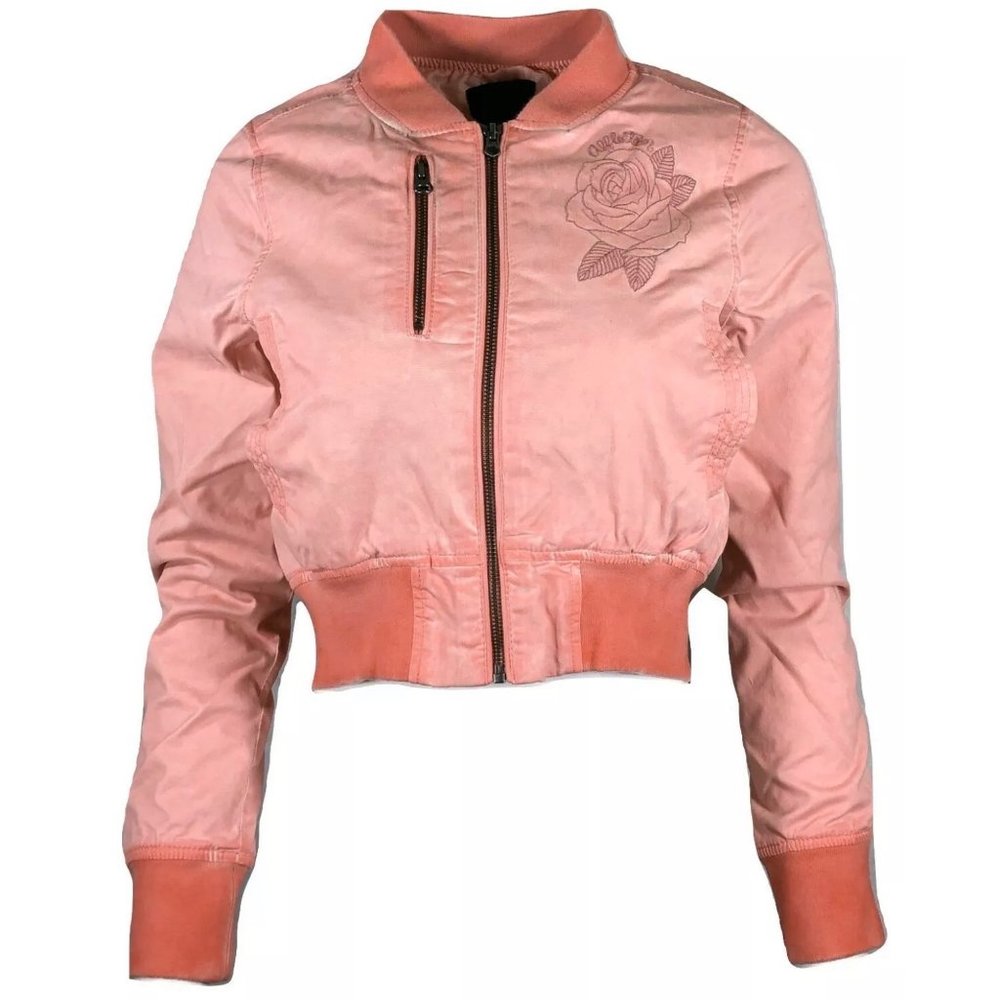 AFFLICTION Women's EMBROIDERY JACKET LACE UP BOBMB - Picture 4 of 12